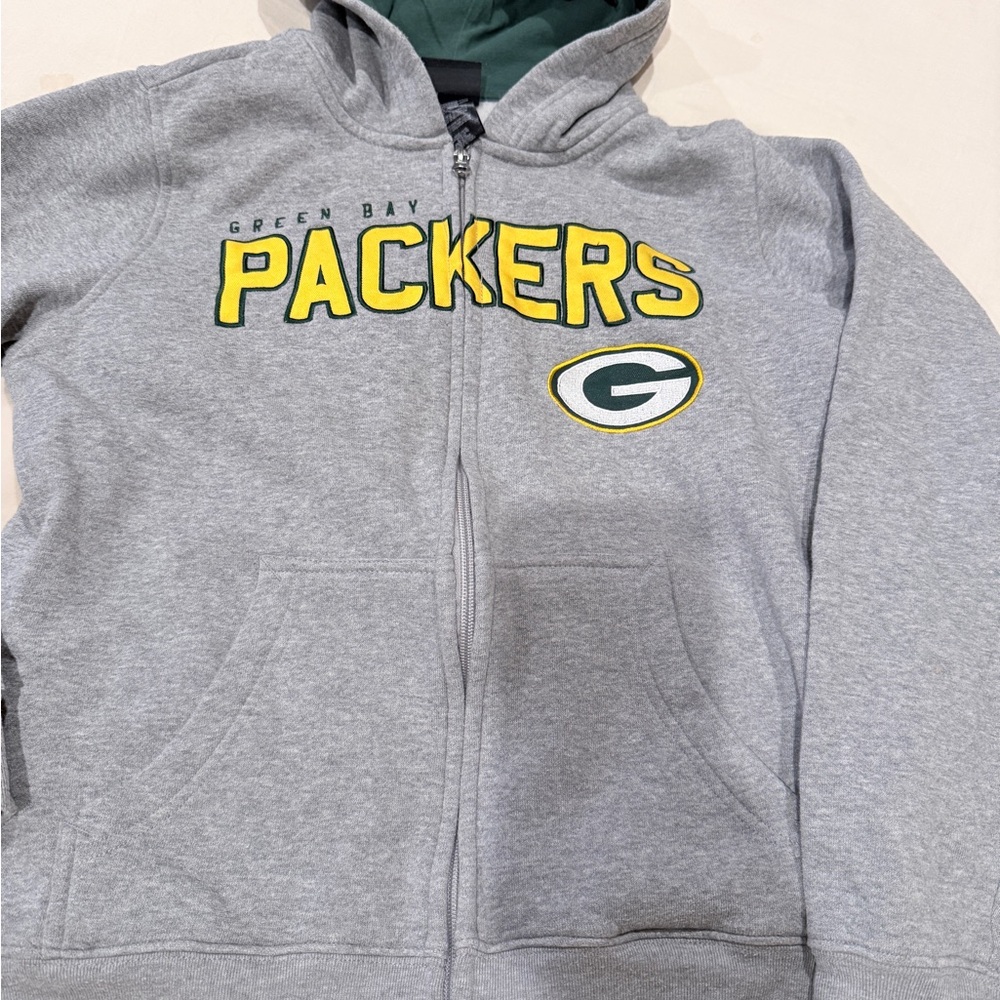 Green Bay Packers Kids Gray Hoodie